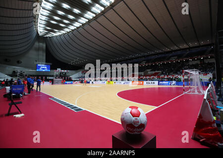 1er Yoyogi Gymnasium, Tokyo, Japon. 23 Nov, 2019.  ?Vue générale de Yoyogi National Stadium, le 23 novembre 2019 - Handball : Japan Cup 2019 Shibuya (femmes) au gymnase 1er Yoyogi, Tokyo, Japon. Credit : YUTAKA/AFLO SPORT/Alamy Live News Banque D'Images