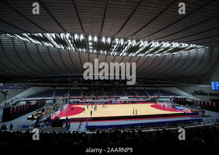 1er Yoyogi Gymnasium, Tokyo, Japon. 23 Nov, 2019.  ?Vue générale de Yoyogi National Stadium, le 23 novembre 2019 - Handball : Japan Cup 2019 Shibuya (femmes) au gymnase 1er Yoyogi, Tokyo, Japon. Credit : YUTAKA/AFLO SPORT/Alamy Live News Banque D'Images