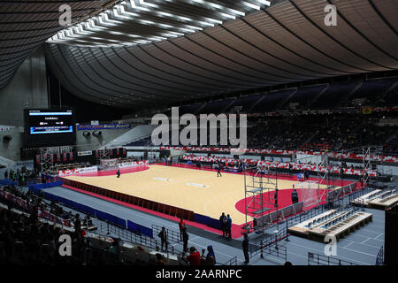 1er Yoyogi Gymnasium, Tokyo, Japon. 23 Nov, 2019.  ?Vue générale de Yoyogi National Stadium, le 23 novembre 2019 - Handball : Japan Cup 2019 Shibuya (femmes) au gymnase 1er Yoyogi, Tokyo, Japon. Credit : YUTAKA/AFLO SPORT/Alamy Live News Banque D'Images