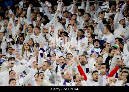 Madrid, Espagne. 23 Nov, 2019. Match de football de la Liga 14 Real Madrid contre le Real Sociedad tenue au Santiago Bernabeu, à Madrid. Dpa : Crédit photo alliance/Alamy Live News Banque D'Images