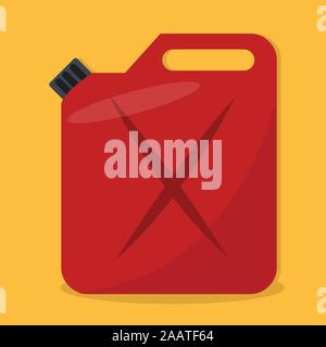 Jerrican plein d'essence vector illustration Illustration de Vecteur