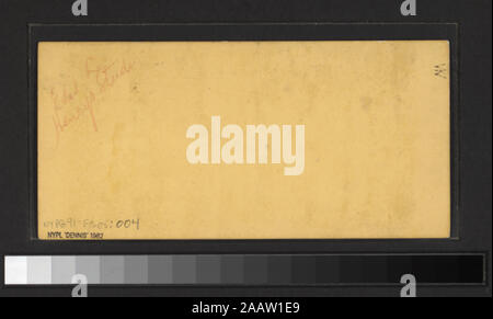L'Edw Henry's Studio comprend des vues par Anthony S., la bière, la photographie nationale Co. et d'autres photographes et éditeurs. Robert Dennis Collection de vues stéréoscopiques. Certains points de vue ont des timbres fiscaux. Titre conçu par cataloger. Opinions de l'Académie de Design ; le Musée Barnum, y compris l'intérieur et une vue sur le bâtiment couvert de glace après incendie, 1868 ; une vue sur l'intérieur, M. Knoedler & Co., galerie, vue sur une maison de ventes aux enchères ; le Metropolitan Museum ; une vue sur l'intérieur de l'Henry's studio montrant des peintures, des encadrés sur le mur et l'artiste au travail. ; Edw. Henry's Studio. Banque D'Images