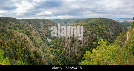 Hexentanzplatz, Bodetal, Thale, Saxe-Anhalt, Allemagne Banque D'Images