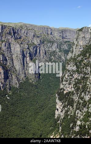 Gorge de Vikos dans Epirus Zagoria Grèce Banque D'Images