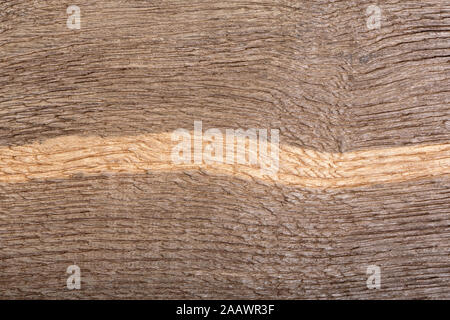 Belle texture de vieux bois naturel rayé, bog oak avec motif unique close-up. Banque D'Images