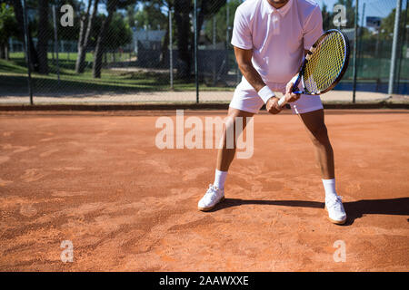 Joueur de tennis pendant un match de tennis