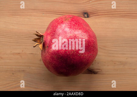 Close up d'un fruit de grenade (Punica granatum). Banque D'Images