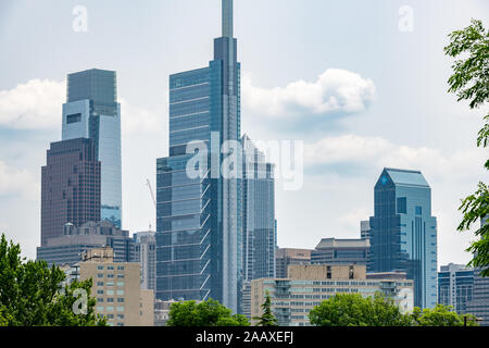 Philadelphia Center City skyscrapers. Banque D'Images