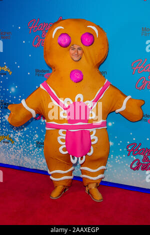 Londres, Royaume-Uni. 24 novembre 2019. The Gingerbread Man assiste à l'émission de Noël Cbeebies : Hansel & Gretel UK Premiere tenue au Cineworld, Leicester Square. Crédit : Peter Manning/Alamy Live News Banque D'Images