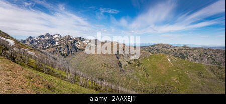 Les Portes du Paradis Vista donne sur les sept Diables Mountain et le Hells Canyon National Recreation Area dans l'ouest de l'Idaho. Banque D'Images