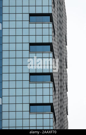 Visages contrastés du verre et d'acier G Fred DiBona Jr Immeuble sur Market Street Banque D'Images