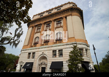Scottish Rite Masonic Temple historique et gryphon salon de thé savannah georgia usa Banque D'Images