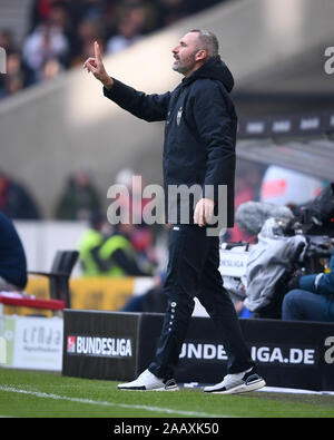Stuttgart, Allemagne. 24 Nov, 2019. Tim entraîneur Walter (VfB Stuttgart). GES/Soccer/2. Bundesliga : le VfB Stuttgart - Karlsruher SC, 24.11.2019 Football/soccer : 2ème ligue : VfB Stuttgart vs Karlsruher SC, Stuttgart, le 24 novembre, 2019 | dans le monde entier : dpa Crédit/Alamy Live News Banque D'Images