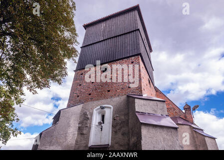 Église catholique romaine de Sainte Catherine d'Alexandrie village Pratnica à Ilawa Comté de Warmian-Masurian Voivodeship du nord de la Pologne Banque D'Images