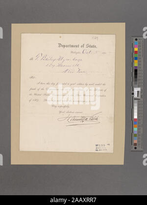 Poisson, Hamilton à Washington, DC (Theodorus Bailey Myers) Numérisation a été rendue possible par un don de la Fondation Polonsky. ; les poissons, Hamilton. Washington, D.C. [Theodorus Bailey Myers.] Banque D'Images