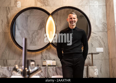 Photo de Ryan Giggs dans l'appartement de grand standing de stock Exchange Hotel, Manchester. Pic Copyright Phil Tragen 2019 Banque D'Images