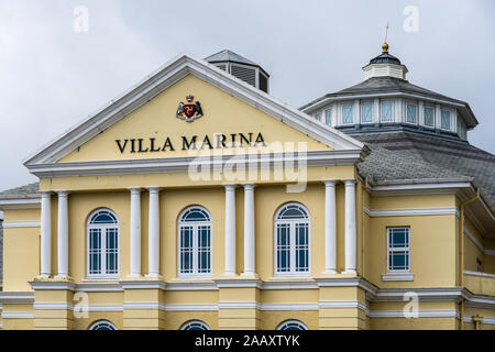 Douglas, île de Man, le 16 juin 2019.La Villa Marina est un lieu de divertissement à Douglas (île de Man). Il est situé sur la promenade de Harris, looking out Banque D'Images