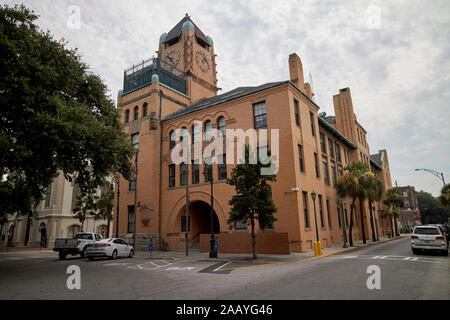 Ancien palais de justice du comté de Chatham County Courthouse vieux savannah georgia usa Banque D'Images