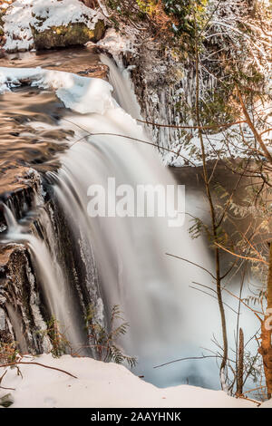 Aire de conservation des Saubles gris Escarpement du Niagara Péninsule-Bruce Owen Sound Ontario Canada en hiver Banque D'Images