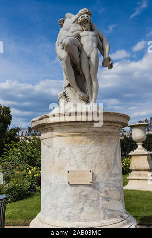 Le serment de Spartacus (le serment de Spartacus) sculpture de Louis-Ernest Barrias au Jardin des Tuileries, Paris Banque D'Images