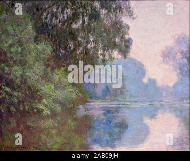 Matin sur la Seine près de Giverny de Claude Monet (1840-1926), huile sur toile, 1896 Banque D'Images