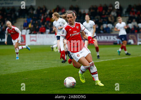 Manchester, Angleterre - 24 novembre : Jordan Nobbs d'Arsenal au cours de la Barclays Women's super match de championnat entre Arsenal et Liverpool femmes Femmes à moi Banque D'Images