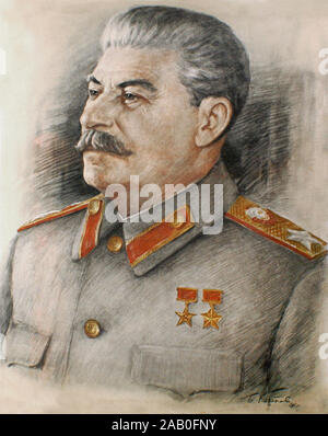 Le Maréchal Joseph Staline. Staline (1878 - 1953) d'un révolutionnaire et homme politique soviétique de Géorgie qui a dirigé l'Union soviétique à partir du milieu des années 1920 jusqu'en 1953 comme Banque D'Images