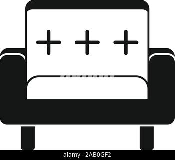 Fauteuil siège icône. Simple illustration de fauteuil siège icône vecteur pour la conception web isolé sur fond blanc Illustration de Vecteur