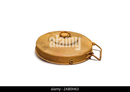 Mine antichar allemand. Tellermine 42 était un enveloppe acier circulaire mine antichar utilisé pendant la Seconde Guerre mondiale. Banque D'Images