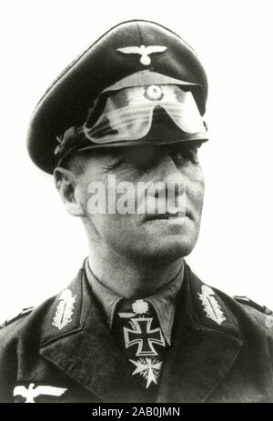 Photo de Erwin Johannes Eugen Rommel (1891 - 1944), un général allemand et théoricien militaire. Populairement connu comme le Renard du désert, il a servi comme domaine mars Banque D'Images