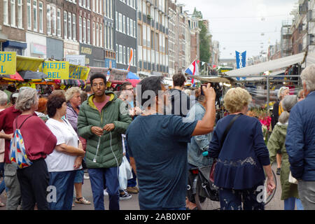 Marché Albert Cuyp, Amsterdam, Pays-Bas. Banque D'Images