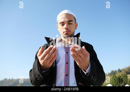 La prière islamique sur les morts Banque D'Images