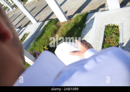 La prière islamique sur les morts Banque D'Images