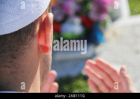 La prière islamique sur les morts Banque D'Images