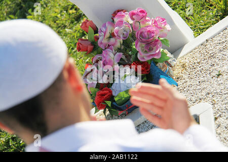 La prière islamique sur les morts Banque D'Images