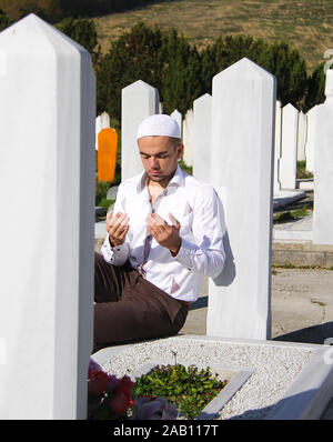 La prière islamique sur les morts Banque D'Images