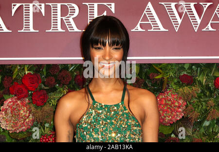 Jourdan Dunn, Evening Standard Theatre Awards, London Coliseum, Londres, Royaume-Uni, 24 novembre 2019, photo de Richard Goldschmidt Banque D'Images