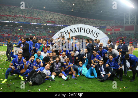 2002 Stade de Saitama, Tokyo, Japon. 24 Nov, 2019. Groupe de l'équipe Al Hilal, le 24 novembre 2019 - Football/soccer : AFC Champions League 2019 Soirée de remise des prix au stade de Saitama, Tokyo, Japon 2002. Credit : YUTAKA/AFLO SPORT/Alamy Live News Banque D'Images