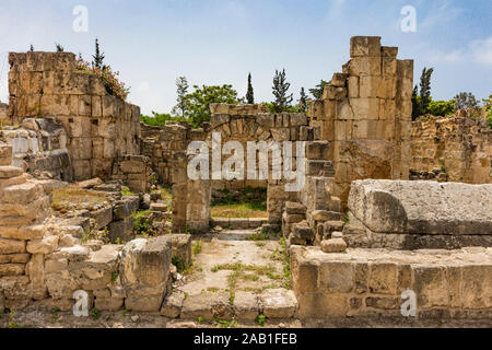 Site archéologique de Al-Bass tire sur au Sud Liban Moyen Orient Banque D'Images