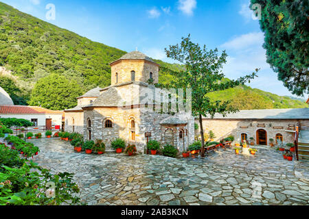 Le monastère de Evagelistria dans l'île de Skiathos, Grèce Banque D'Images
