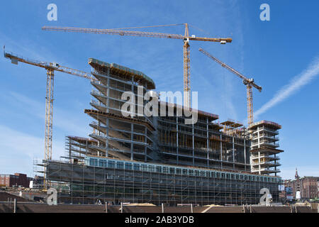 Dans Neubau Der Spiegel der Hamburger Hafencity |Le nouveau bâtiment SPIEGEL dans la Hafencity de Hambourg| Banque D'Images