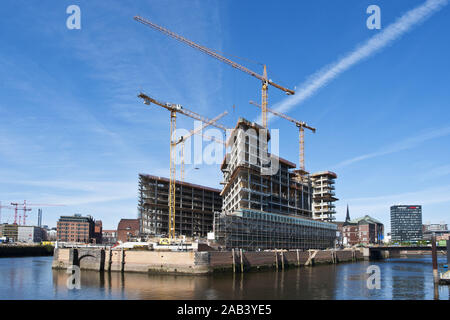 Dans Neubau Der Spiegel der Hamburger Hafencity |Le nouveau bâtiment SPIEGEL dans la Hafencity de Hambourg| Banque D'Images