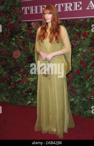 Florence Welch participe à la 65e Evening Standard Theatre Awards at the London Coliseum à Londres. Banque D'Images