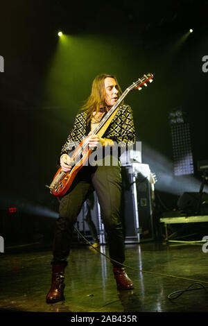 Greta Van Fleet in concerto tout' Alcatraz (MI). Foto di Davide Merli par www.rockon.it Banque D'Images