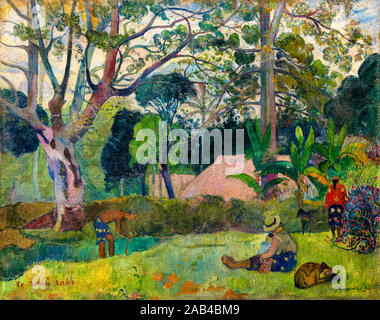 Paul Gauguin, Te raau rahi, (le grand arbre), peinture, 1891 Banque D'Images