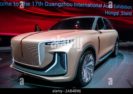 La Hongqi E115 concept de voiture électrique au Salon de l'Auto de Guangzhou 2019. Banque D'Images