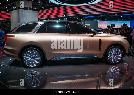 La Hongqi E115 concept de voiture électrique au Salon de l'Auto de Guangzhou 2019. Banque D'Images