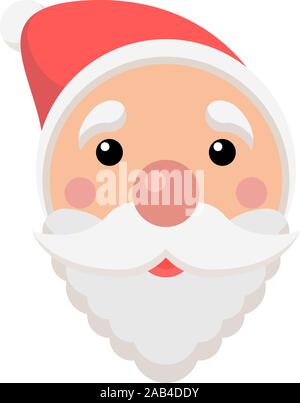 Vector illustration de Noël du père Noël. maison de vacances d'hiver avec cartoon face santas, icône de Noël Illustration de Vecteur