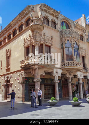 Reus, Tarragone/Espagne, 23 mai 2015 : Casa Navas façade, l'architecture moderniste catalane, Reus, Tarragone, Catalogne, Espagne Banque D'Images