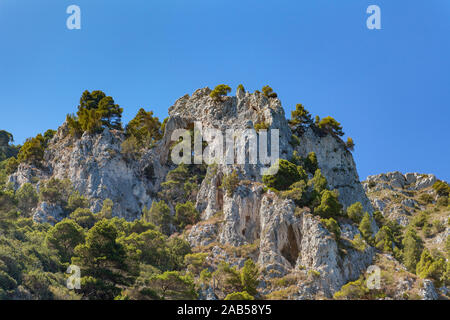 Balade en bateau autour de Capri Banque D'Images